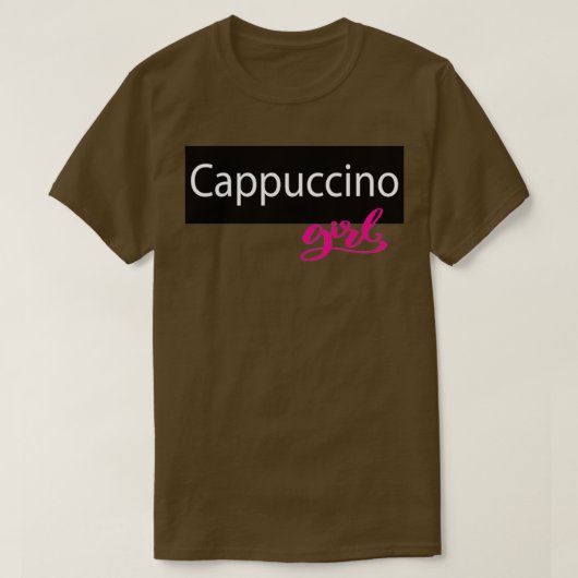 これはquotCappuccinoガールクートデザイン Tシャツ (デザイン正面)