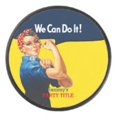 これはRosieパーティーカスタムのパーソナライズである アイスホッケーパック (正面)