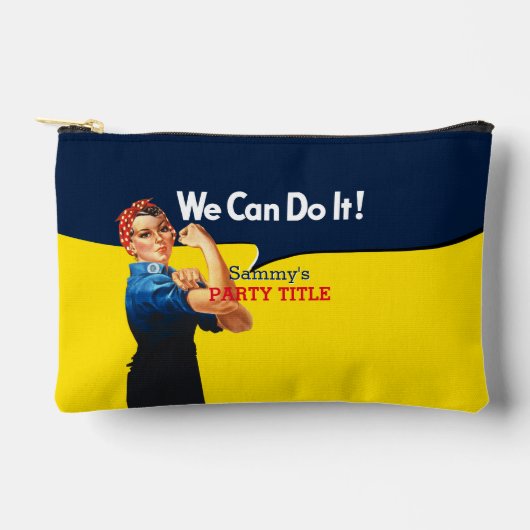 これはRosieパーティーカスタムのパーソナライズである アクセサリーポーチ (正面)