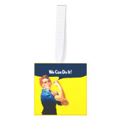 これはRosieパーティーカスタムのパーソナライズである キューブオーナメント (正面)