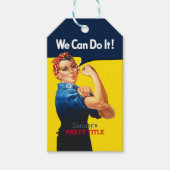 これはRosieパーティーカスタムのパーソナライズである ギフトタグ (正面)