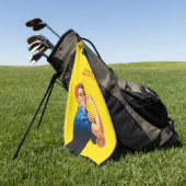 これはRosieパーティーカスタムのパーソナライズである ゴルフタオル (グリーン)