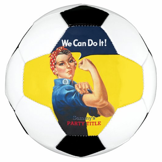 これはRosieパーティーカスタムのパーソナライズである サッカーボール (正面)