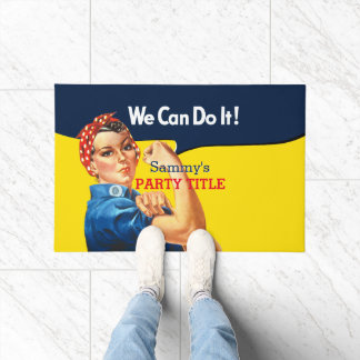 これはRosieパーティーカスタムのパーソナライズである ドアマット