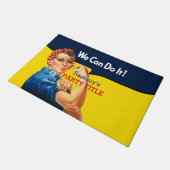 これはRosieパーティーカスタムのパーソナライズである ドアマット (アングル)