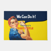 これはRosieパーティーカスタムのパーソナライズである ドアマット (正面)