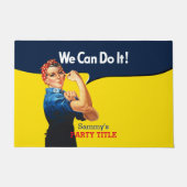 これはRosieパーティーカスタムのパーソナライズである ドアマット (正面)