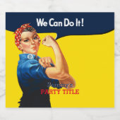 これはRosieパーティーカスタムのパーソナライズである ビールラベル (シングルラベル)