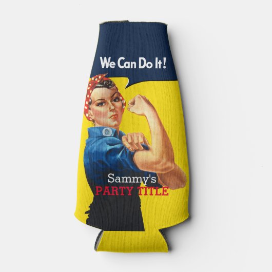 これはRosieパーティーカスタムのパーソナライズである ボトルクーラー (正面)