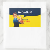 これはRosieパーティーカスタムのパーソナライズである 長方形シール (バッグ)