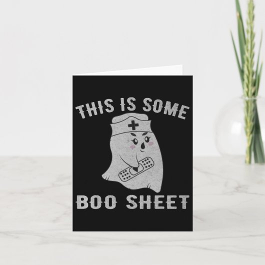 これはSome Booシートブー幽霊おもしろいハロウィーンヌル カード (正面)
