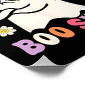 これはSome BooシートレトロGroovy幽霊Hallowee ポスター (角)