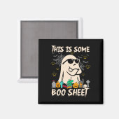 これはSome Booシート幽霊クールおもしろいハロウィンCo マグネット (正面/裏面)