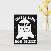 これはSome Booシート幽霊レトロハロウィンコスト カード (黄色い花)