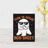 これはSome Booシート幽霊レトロハロウィンコスト カード (黄色い花)
