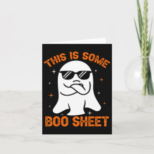 これはSome Booシート幽霊レトロハロウィンコスト カード