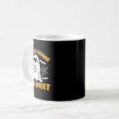 これはSome Booシート幽霊レトロハロウィンコスト コーヒーマグカップ (正面左)