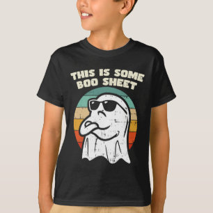 これはSome Booシート幽霊レトロハロウィンコスト Tシャツ