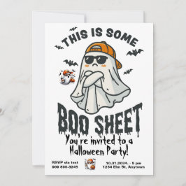これはSome Boo Sheet幽霊 不気味 招待状