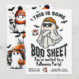 これはSome Boo Sheet幽霊 不気味 招待状