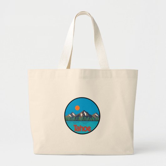 これはTAHOEです ラージトートバッグ (正面)