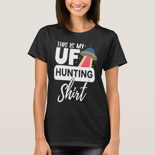 これはufo狩りの私のufoエイリアンだ tシャツ (正面)