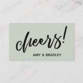 これはUs手書きSage Drinkチケット エンクロージャーカード (裏面)