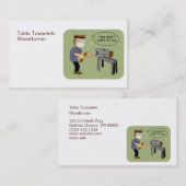 これはWoodturningのおもしろいな漫画を傷つけません 名刺 (正面/裏面)