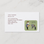 これはWoodturningのおもしろいな漫画を傷つけません 名刺 (裏面)