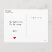 これほど君を愛している |おもしろい Tレックスバレンタインデー シーズンポストカード (裏面)