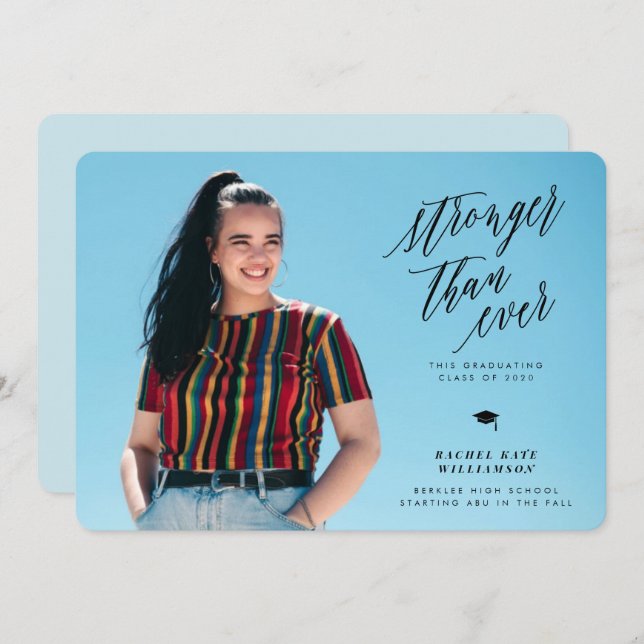 これまで以上に強い卒業発表 (正面/裏面)