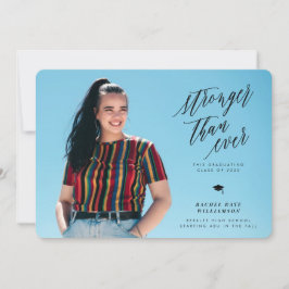 これまで以上に強い卒業発表