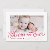 これまで以上に楽しい 編集可能な色 新生児 シーズンカード (正面)