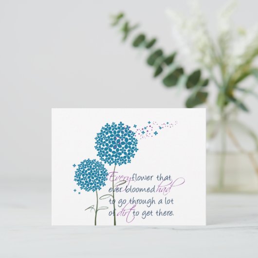 これまで咲き誇ったすべての花… ポストカード (スタンド正面)