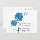 これまで咲き誇ったすべての花… ポストカード (正面/裏面)