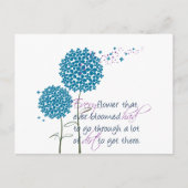 これまで咲き誇ったすべての花… ポストカード (正面)