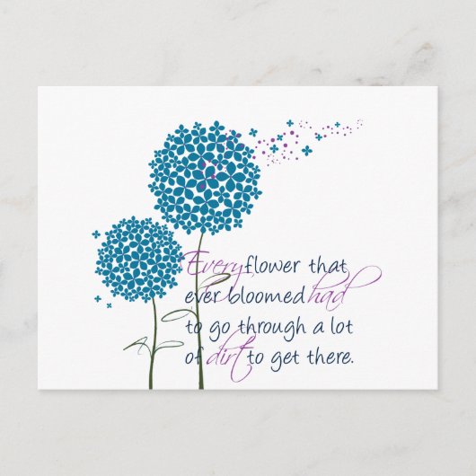 これまで咲き誇ったすべての花… ポストカード (正面)