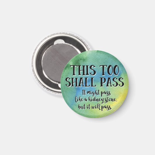 これもおもしろい勇気付けられるホープ・グリーンを通過する マグネット (正面/裏面)