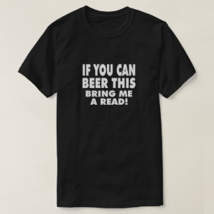 これもしでビールを飲んでAを持って読く Tシャツ