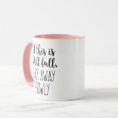 これもしはまだフルコーヒーのおもしろい引用文マグカップ マグカップ (正面左)