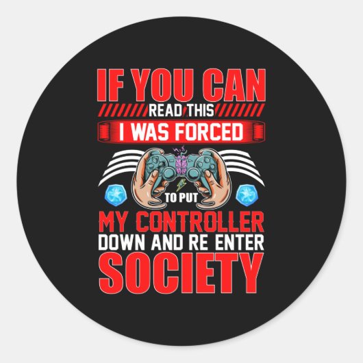 これもしは私の読コントローラーを強制された ラウンドシール (正面)