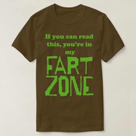 これもしは読私のFart Zone Green Lで見る Tシャツ (デザイン正面)