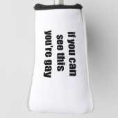 これもしを見ることができるゲイ皮肉ゲイ ゴルフヘッドカバー (回転90)