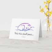 これもまた犬のグリーティングカードで渡す カード (黄色い花)