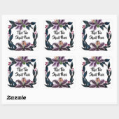 "これもパス"水色リリーリース スクエアシール (シート)