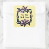 "これもパス"水色リリーリース スクエアシール (バッグ)