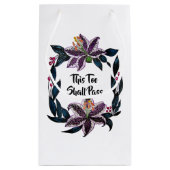 "これもパス"水色リリーリース スモールペーパーバッグ (裏面)