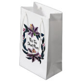 "これもパス"水色リリーリース スモールペーパーバッグ (裏面アングル)