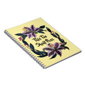 "これもパス"水色リリーリース ノートブック (右側)