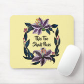 "これもパス"水色リリーリース マウスパッド (マウス)